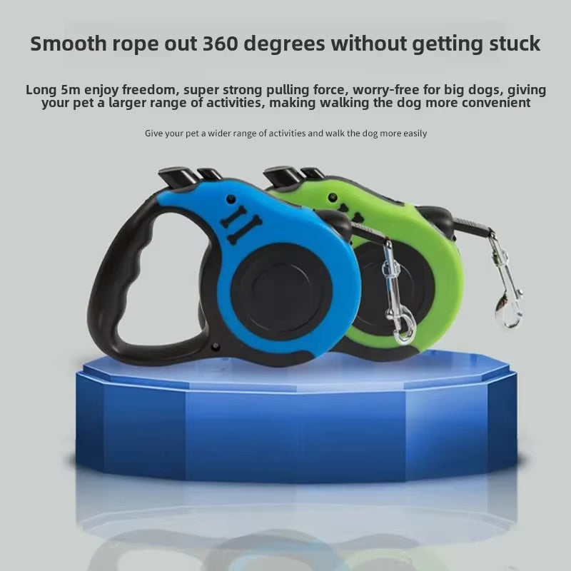 3M 5M Dog Leash Strong Nylon Puppy Lead for Small Medium Large Dogs Cats Automatic Retractable Durable Yorkshire Pet Supplies